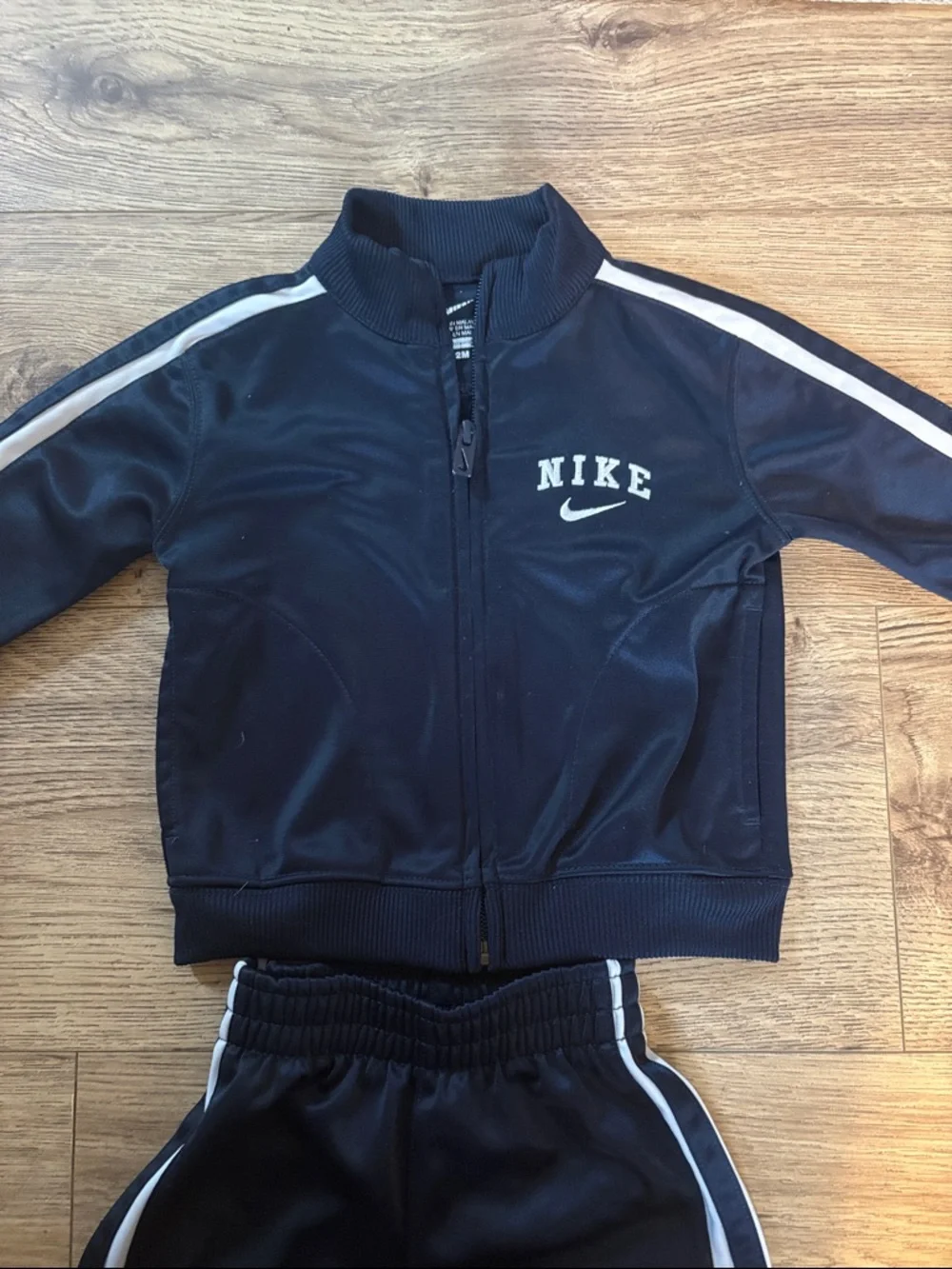 Nike Navy and White Kids Track Jacket & Pants Set - Picture 3 of 5